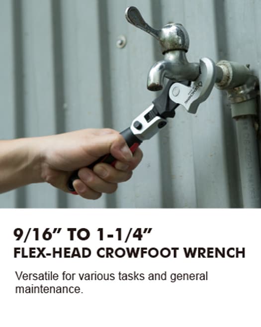 Advantage of 14-32 mm Adjustable Spring-Loaded Crowfoot Wrench